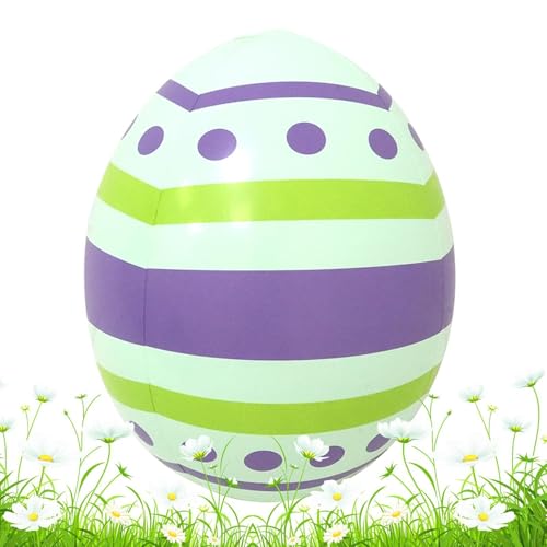 Qfdiwr Aufblasbare Ostereier Dekoration, aufblasbare Ostereier, Dekoration von Ostereiern – festliches aufblasbares Gartenei, niedliches Ei-Dekorationszubehör für Hof und Haus Qfdiwr Aufblasbare Ostereier Dekoration, aufblasbare Ostereier, Dekoration von Ostereiern – festliches aufblasbares Gartenei, niedliches Ei-Dekorationszubehör für Hof und Haus von Qfdiwr