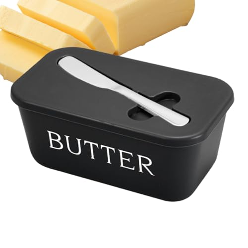 Qfdiwr Butterbehälter Für Die Küchentheke - Butterbehälter | mit Schneidevorrichtung luftdichter Käsebehälter für Backen Zuhause Kühlschrank Camping Kochen und Aufbewahrung von Qfdiwr