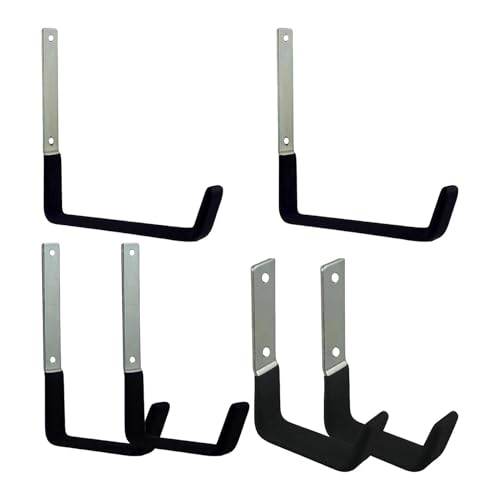 Qfdiwr Haken für Garage, Haken für schwere Gegenstände, robuste Wandhaken für Garagen-Kleiderbügel – 6 x Werkzeughaken für Garagen-Organisation, Mehrzweckhaken, Wandhalterung von Qfdiwr