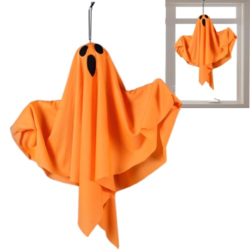 Qfdiwr Halloween-Dekoration, Geist, hängend, beleuchtet, Halloween-Dekoration | 3 Blinkmodi, dekorative Figuren für, Pellet, Baum, Fenster, Tor, Garten, Terrasse von Qfdiwr