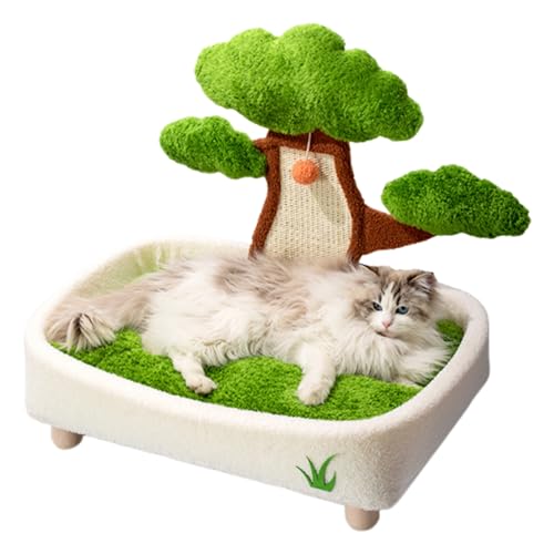 Qfdiwr Kleines Katzenbett - Katzen Nest Mit Kratzbrett Und Plüschball Im Mit Kiefernoptik,Abnehmbarer Waschbarer Haustierhöhle Zum Schlafen Wohnzimmer Schlafzimmer Neben | Winterkomfort Wohnzimmer Qfdiwr Kleines Katzenbett - Katzen Nest Mit Kratzbrett Und Plüschball Im Mit Kiefernoptik,Abnehmbarer Waschbarer Haustierhöhle Zum Schlafen Wohnzimmer Schlafzimmer Neben | Winterkomfort Wohnzimmer von Qfdiwr