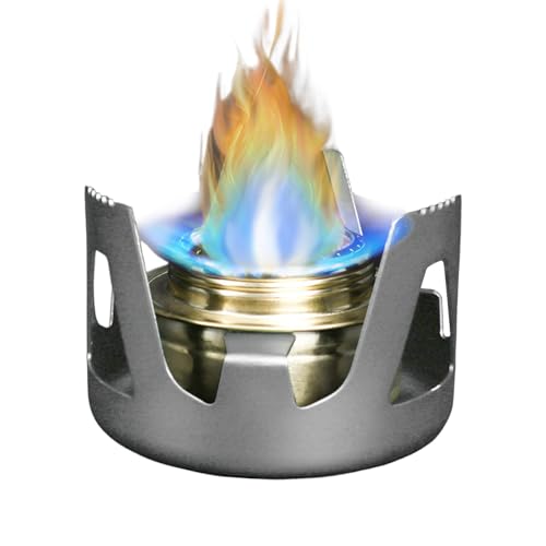 Qfdiwr Miniatur-Alkoholkocher, kompaktes Camping-Kochset | leichter Erhitzer für Wandern, Camping, Abenteuer im Freien von Qfdiwr