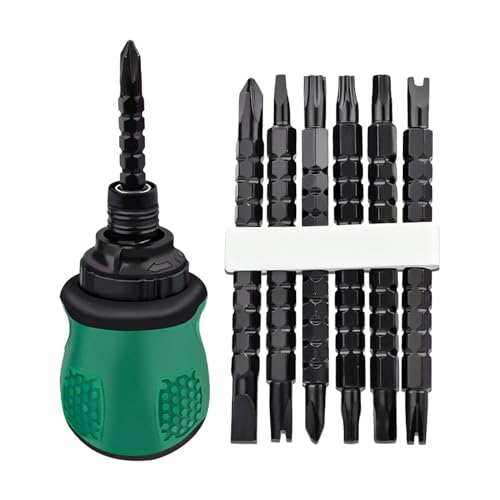 Qfdiwr Ratschenschrauber, Ratschenschraubendreher, 13-fach-Ratschen-Set, Teleskop-Schraubendreher – abnehmbares Reparaturwerkzeug reversibel, verstellbar, tragbar für Gläser von Qfdiwr