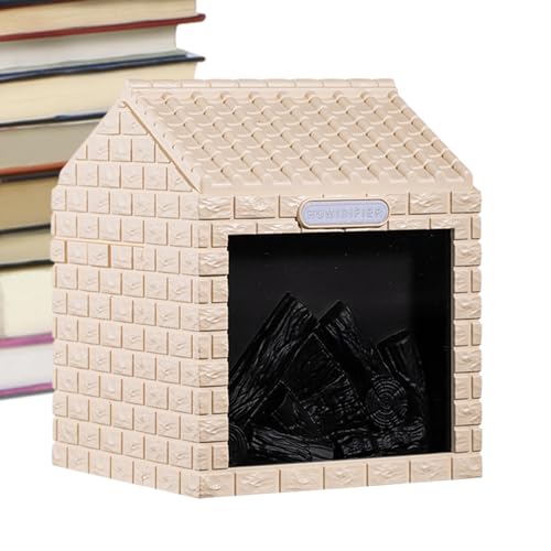Qfdiwr Raumbefeuchter Für Das Schlafzimmer,Reisebefeuchter Mit LED Nachtlicht | Leiser Feuer-Diffusor 200 ml für Schlafzimmer Auto und Indoorbereich im Haus von Qfdiwr