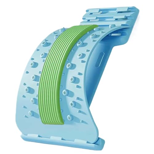 Qfdiwr Rücken- und Lendenwirbelmassagegerät, 3 verstellbare Ebenen, zur Muskelentlastung, 38 x 20 x 4 cm, Rückendehner mit rutschfestem Design, Wirbelsäulendekompression, Verwendung zu Hause, Yoga Qfdiwr Rücken- und Lendenwirbelmassagegerät, 3 verstellbare Ebenen, zur Muskelentlastung, 38 x 20 x 4 cm, Rückendehner mit rutschfestem Design, Wirbelsäulendekompression, Verwendung zu Hause, Yoga von Qfdiwr