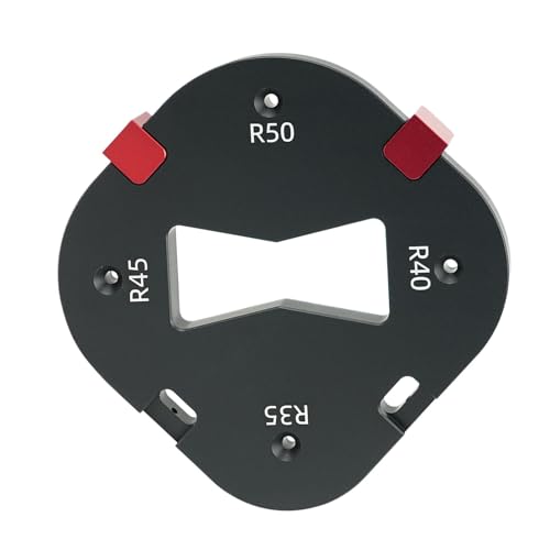 Qfdiwr Rundes Eckradius-Modell, Eckradius-Routing-Bit-Vorlage – Vorlagen aus Aluminiumlegierung, Bogenwinkelschablone, runde Eckschablonen zum Formen von von Qfdiwr