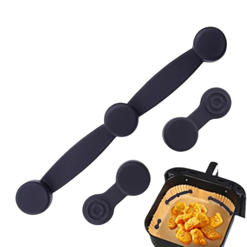 Qfdiwr Silikon-Fritteusenschnallen, magnetische Fritteusen-Silikonschnalle, Set mit Magnetschnalle, um das Pergamentpapier der Fritteuse zu halten, wiederverwendbares Küchenzubehör aus Silikon Qfdiwr Silikon-Fritteusenschnallen, magnetische Fritteusen-Silikonschnalle, Set mit Magnetschnalle, um das Pergamentpapier der Fritteuse zu halten, wiederverwendbares Küchenzubehör aus Silikon von Qfdiwr