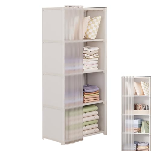 Qfdiwr Staubdichter Schrank aus Stahl, großes Fassungsvermögen, platzsparend, staubdicht, stabile Struktur, verformungsbeständig, geeignet für Wohnung, Schule Qfdiwr Staubdichter Schrank aus Stahl, großes Fassungsvermögen, platzsparend, staubdicht, stabile Struktur, verformungsbeständig, geeignet für Wohnung, Schule von Qfdiwr