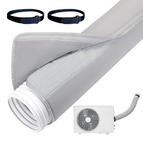 Qfdiwr Tragbarer Schlauch für Klimaanlagenschlauch | Isolierhülle für Klimaanlagenk, wasserdicht, 3-lagig, verstellbar für Langlebigkeit, Schutz und Effizienz Qfdiwr Tragbarer Schlauch für Klimaanlagenschlauch | Isolierhülle für Klimaanlagenk, wasserdicht, 3-lagig, verstellbar für Langlebigkeit, Schutz und Effizienz von Qfdiwr