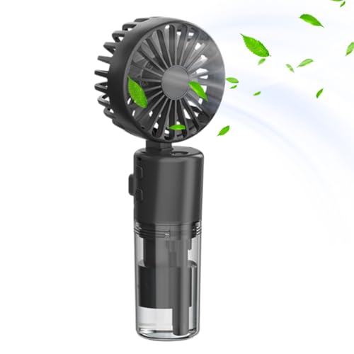 Qfdiwr Tragbarer Sprühventilator 4–10 Stunden Wiederaufladbarer Handsprühventilator Mit Wassernebel Tisch-Sprühluftbefeuchter Sommerzubehör von Qfdiwr