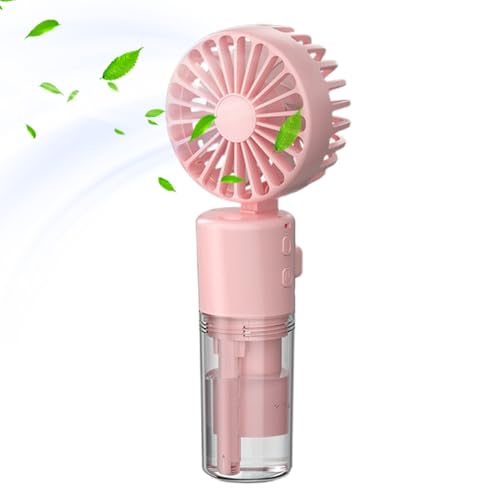 Qfdiwr Tragbarer Sprühventilator 4–10 Stunden Wiederaufladbarer Handsprühventilator Mit Wassernebel Tisch-Sprühluftbefeuchter Sommerzubehör von Qfdiwr
