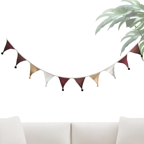 Qfdiwr Wimpelkette Kinderzimmer | 2.7 Meter Kinderzimmer Wimpelkette | Dekofahnen Für Schulkinder Zimmer Geburtstagsparty Ostern Camping Babyzimmer Deko | Ostern Feier Dekoration von Qfdiwr