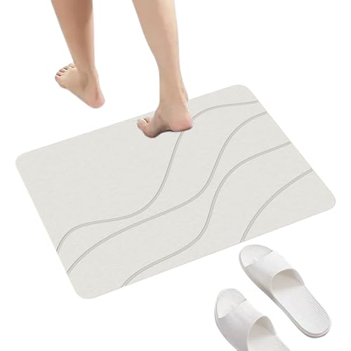 Qfdiwr rutschfeste Badematte - Schnelltrocknende Badezimmermatte | Matte 40x60cm Hochsaugfähige Unterlage Für Stabilität Schutz Sicherheit von Qfdiwr