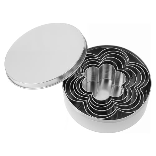 5 Stück Plätzchen Ausstecher Blumen Keksausstecher Ausstech Ausstechformen aus Edelstahl 5 Größen Blumenförmig Ausstecher Plätzchenausstecher Zum Backen für Kekse mit Aufbewahrungsbox von QfwdfcTrenz