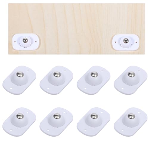 8 Stück Selbstklebende Mini-Rollen Kugelrollen Selbstklebend 360°Mini Rollen Kugelrollen für Küchengeräte Kleine Rollen für Kaffeemaschine Möbelrollen Klein für DIY Mülleimer Aufbewahrungsbox (Weiß) 8 Stück Selbstklebende Mini-Rollen Kugelrollen Selbstklebend 360°Mini Rollen Kugelrollen für Küchengeräte Kleine Rollen für Kaffeemaschine Möbelrollen Klein für DIY Mülleimer Aufbewahrungsbox (Weiß) von QfwdfcTrenz