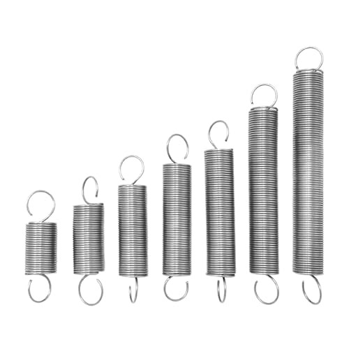 10 Pcs Dual Haken 304 Edelstahl Zugfeder, 0,6mm x 7mm x 35mm, Zugfedern von Qgsaghty