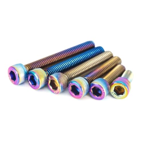 Sechseckige farbige modifizierte Universalschraube mit Becherkopf, M4-M8, Edelstahl, bunte Schraube, 10 Stück, 10 Stück, M6X60 Sechseckige farbige modifizierte Universalschraube mit Becherkopf, M4-M8, Edelstahl, bunte Schraube, 10 Stück, 10 Stück, M6X60 von Qgsaghty
