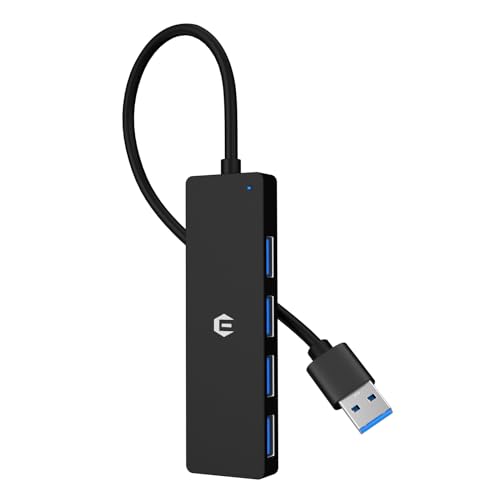 Qhou USB C Hub, USB C Hub LAN Kompatibel mit iMac Pro, Mac Mini/Pro, Surface Pro, Dell, 4 in 1 USB C Multiport mit Schnelle Datenübertragung, USB 3.0 von Qhou