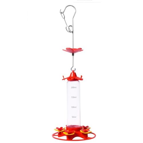 Qhpnunhq 1 x Vogelfutterstation für Vögel, 200 ml, Kunststoff-Futterspender für den Außenbereich, mit integriertem Ameisenschutz, runder Kleiderbügel mit 5 Futteröffnungen Qhpnunhq 1 x Vogelfutterstation für Vögel, 200 ml, Kunststoff-Futterspender für den Außenbereich, mit integriertem Ameisenschutz, runder Kleiderbügel mit 5 Futteröffnungen von Qhpnunhq
