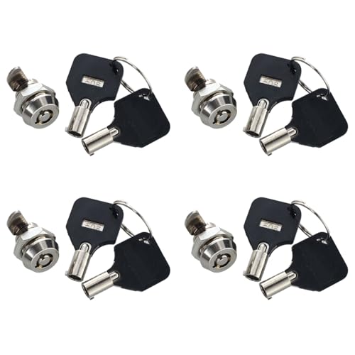 Qhpnunhq 4 x Hebelschloss mit Gewinde mit Vierteldrehung, 12 mm, für Schubladenschränke von Qhpnunhq