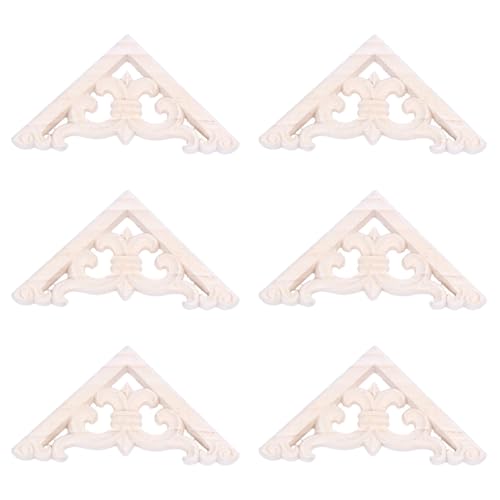 Qhpnunhq 6 Stück 8 x 8 cm geschnitzte Holzkeile Inlay Applikationen Dekoration Möbel Handwerk unlackiert Qhpnunhq 6 Stück 8 x 8 cm geschnitzte Holzkeile Inlay Applikationen Dekoration Möbel Handwerk unlackiert von Qhpnunhq