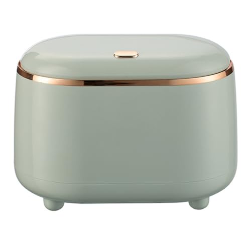 Qhpnunhq Kleiner Desktop-Mülleimer, Presse mit Deckel, kleiner Aufbewahrungseimer, für den Schreibtisch, Grün Qhpnunhq Kleiner Desktop-Mülleimer, Presse mit Deckel, kleiner Aufbewahrungseimer, für den Schreibtisch, Grün von Qhpnunhq