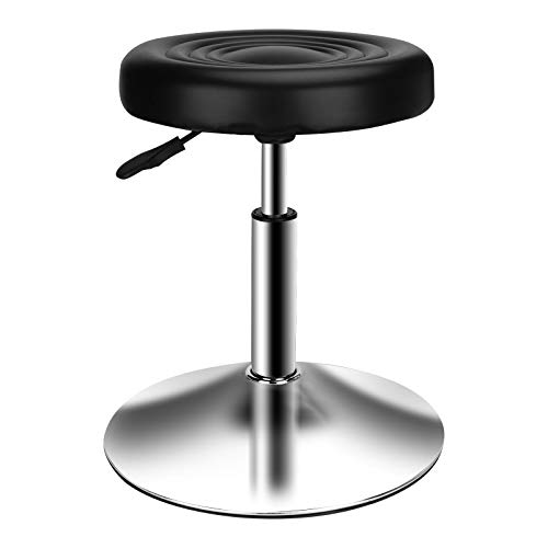 QiCheng&LYS Bürohocker Sitzhöhenverstellung 40-53 cm,Arbeitshocker, Ergonomischer Sitzhocker,für Büroarbeit Theke Küche und Zuhause (Black) von QiCheng&LYS