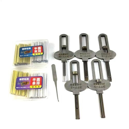 QiDAi 5-teiliges Kaba Crescent Picking Tool -377 Buyang Crescent WangLi Tin Paper Soft and Hard Opening Positioning and Pick Tool, halbrundes Lockpick Kit Locksmith Set QiDAi 5-teiliges Kaba Crescent Picking Tool -377 Buyang Crescent WangLi Tin Paper Soft and Hard Opening Positioning and Pick Tool, halbrundes Lockpick Kit Locksmith Set von QiDAi