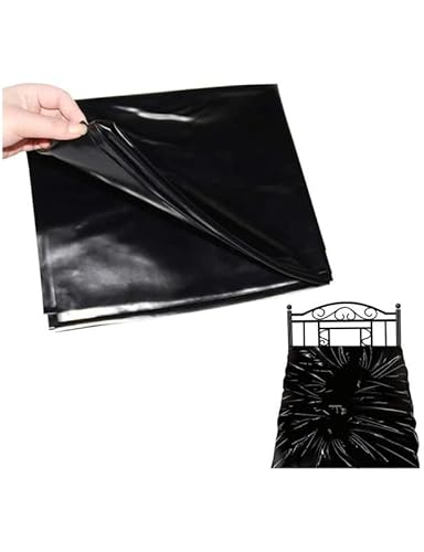 QiKKago 1 Bequeme Schwarze Wiederverwendbare PVC-Kunststoffmatratze Mit Wasserdichtem Tuch (220cm X 130cm), Paargeschenk - H8 von QiKKago