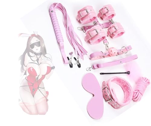 QiKKago 10 Stück Rosa Leder Übung & Multi Zubehör Set Fettverbrennung und Verbesserung der Mobilität Geschenk für Couple-Q QiKKago 10 Stück Rosa Leder Übung & Multi Zubehör Set Fettverbrennung und Verbesserung der Mobilität Geschenk für Couple-Q von QiKKago