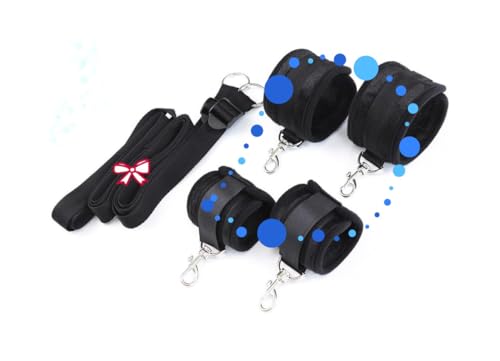 QiKKago Schwarz 2 Elastische Multifunktionale Handgelenk Und KnöChel Trainingsband, Verstellbar, Paar Geschenk-H30 von QiKKago
