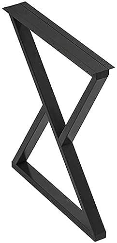 Robuste Tischbeine, Metall-Möbelbeine, X-Rahmen, Esstischbeine, DIY-Couchtischbeine, verstellbare Bankbeine, Ersatzbeine, 1 Stück, 70/100 cm, Schwarz, 30 cm x 70 cm von QiXiaYuHui