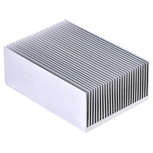 QiaNgshuAikj Aluminium Kühlkörper Kühlkörper Modul Kühlrippe für Hochleistungs LED Verstärker Transistor Halbleitergeräte mit 23 teiligen Rippen 100 mm (L) x 69 mm (B) x 36 mm (H) von QiaNgshuAikj