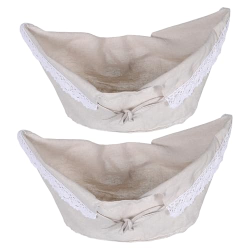 QianShi 2 x geflochtene Rattan-Korbeinlagen, Ersatz, dekorativer ovaler Weidenkorb, Picknickkorbeinsatz, waschbarer und wiederverwendbarer Stoff für Bauernhaus-Aufbewahrungszubehör QianShi 2 x geflochtene Rattan-Korbeinlagen, Ersatz, dekorativer ovaler Weidenkorb, Picknickkorbeinsatz, waschbarer und wiederverwendbarer Stoff für Bauernhaus-Aufbewahrungszubehör von QianShi