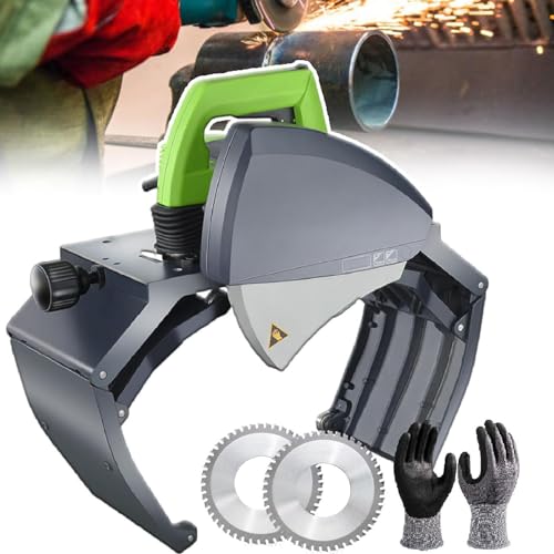 15–400 mm Elektrischer Rohrschneider,Präzisionsführung Schneiden Schwerer Kupferrohre,1500-Mpa-Stahlklinge,Mehrere Materialien Zum Schneiden Von Kunststoff Edelstahl Aluminium Pvc,ZD400 von Qiang