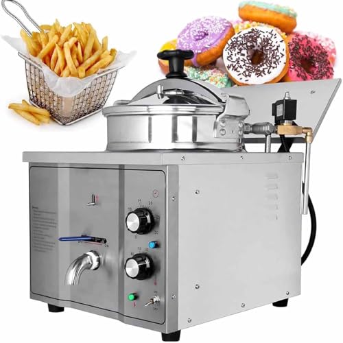 16-Liter-3000-Watt-Hochdruck-Fritteuse für Hähnchen, elektrische Arbeitsplatten-Druckfritteuse, gewerbliche Frittieranlage für Fried Chicken, Küchenkochgerät für Restaurantküchen 16-Liter-3000-Watt-Hochdruck-Fritteuse für Hähnchen, elektrische Arbeitsplatten-Druckfritteuse, gewerbliche Frittieranlage für Fried Chicken, Küchenkochgerät für Restaurantküchen von Qiang