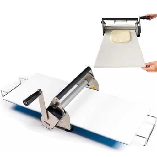 Manuelle Teigausrollmaschine - Pasta Roller Machine,Pizzateig Maschine - Teigausrollmaschine - Für Verarbeitung Von Teigen Pizza - Brot - Dünnes Fladenbrot - Fladenbrote - Kuchen - Samosas,RS101 von Qiang