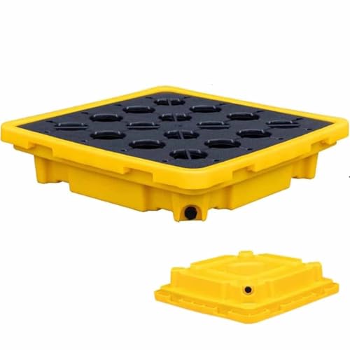 auffangwanne Für 1/2/4-Fässer Mit Abfluss- Und Gabelstaplertaschen, Modulare Auslaufsichere Wanne Für Tonnenfässer, Polyethylenbasis, Industrielle Auffangpalette,66 * 36 * 12cm auffangwanne Für 1/2/4-Fässer Mit Abfluss- Und Gabelstaplertaschen, Modulare Auslaufsichere Wanne Für Tonnenfässer, Polyethylenbasis, Industrielle Auffangpalette,66 * 36 * 12cm von Qiang