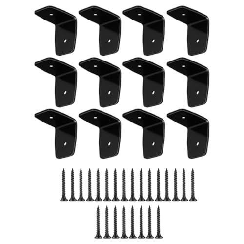 Qianly 12x Verzinkter Stahl Sparren Möbel Metall Ecke Protektoren, 2.95x3.7in Qianly 12x Verzinkter Stahl Sparren Möbel Metall Ecke Protektoren, 2.95x3.7in von Qianly