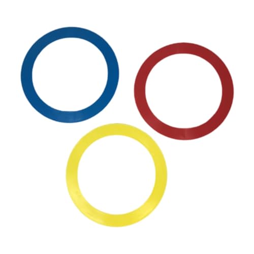 Qianly 3 Stücke Performance Jonglierringe, Ringe, Hand Jonglierringe, Handkenntnisse Akrobatische Truppen Requisiten, Vaudeville Kreise von Qianly