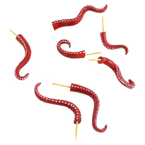 Qianly 7X Seeungeheuer Tentakeln Stakes Home Decor Einsätze Tentakeln für Zaun Indoor Outdoor Gehweg Blumenbeet Balkon, Rot Qianly 7X Seeungeheuer Tentakeln Stakes Home Decor Einsätze Tentakeln für Zaun Indoor Outdoor Gehweg Blumenbeet Balkon, Rot von Qianly