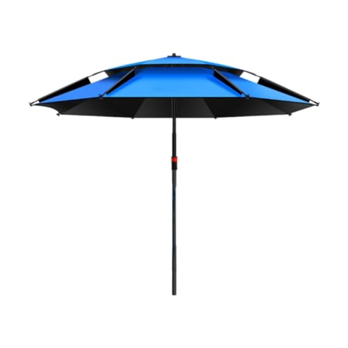 Qianly Angelschirm, Sonnenschutz, UPF 50+, Regenfest, Wasserdicht, 360 ° Verstellbar, für Golf, Sport, Terrasse, Deck, Camping, Blau Qianly Angelschirm, Sonnenschutz, UPF 50+, Regenfest, Wasserdicht, 360 ° Verstellbar, für Golf, Sport, Terrasse, Deck, Camping, Blau von Qianly
