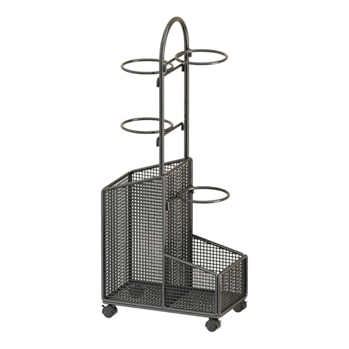 Qianly Ball Aufbewahrungsregal, Ball Organizer, Platzsparend, Multifunktionaler Organizer, Ständer, Basketball Rack für Fußball Fitnessstudio von Qianly