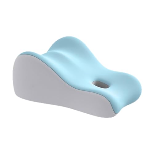Qianly Dreieckiges Memory Foam Keilkissen Fürs Bett, Hohe Belastbarkeit, Bürokissen für Den Rücken, Hellgrau von Qianly