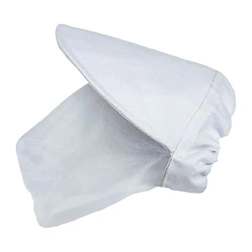 Qianly Field Guard für Hunde Gesichtsschutz Haustier Kopfbedeckung Hund Fuchsschwanz Maske Hunde Kopfbedeckung, Weiß XL von Qianly