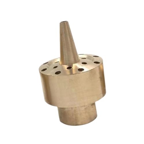 Qianly Fontänendüse Als Wasserspieldüse Teichdüse Gartendüse Und Strahldüse Aus Messing mit Blumenförmigem Wasserspiel für Schwimmbäder Und Landschaftsgesta, Dn15 von Qianly