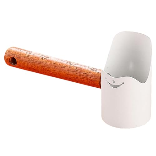 Qianly Futterschaufel Und Messschaufel EIN Futterdosierer Und Futterlöffel für Tierfutter Aus Robustem Metall mit Holzgriff für Die Entnahme Aus Säcken Und, Weiß Qianly Futterschaufel Und Messschaufel EIN Futterdosierer Und Futterlöffel für Tierfutter Aus Robustem Metall mit Holzgriff für Die Entnahme Aus Säcken Und, Weiß von Qianly