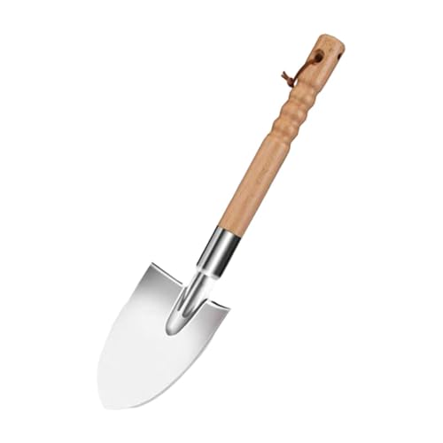 Qianly Gartenschaufeln, Ergonomischer Handgriff, Tragbare Schaufeln Aus Edelstahl für Gartenarbeit Und Landwirtschaft, Dreieckig von Qianly