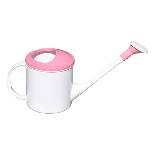 Qianly Gießkanne mit Zwei Gießfunktionen Und Abnehmbarem Aufsatz Robuste Wasserkanne Aus für Eine Sanfte Bewässerung für Empfindliche Blumen Und, Rosa von Qianly