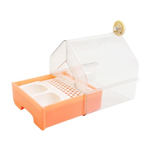 Qianly Hängendes Vogelbad Vogelbad Schale Käfigzubehör Vogelbadewanne Als Futterspender Und Wasserstelle Aus Transparentem Material für Kleine Vögel Balkon, Rosa Qianly Hängendes Vogelbad Vogelbad Schale Käfigzubehör Vogelbadewanne Als Futterspender Und Wasserstelle Aus Transparentem Material für Kleine Vögel Balkon, Rosa von Qianly